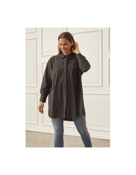 Bellis Tunic Shirt | Black