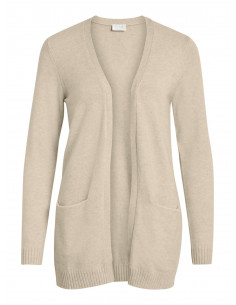 VIril Open Knit Cardigan Natural Mel 2