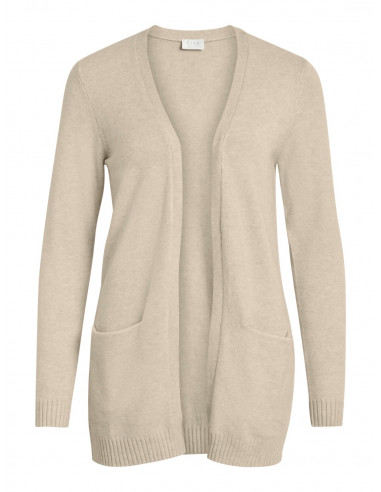 VIril Open Knit Cardigan Natural Mel