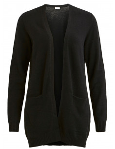 Viril Open Knit Cardigan Black 2