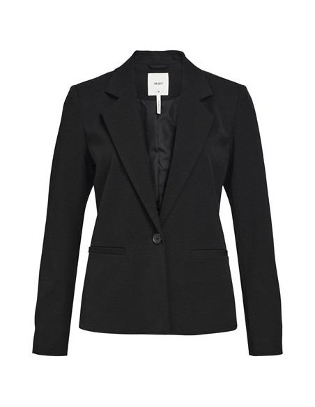 Objlisa Button Blazer | Black
