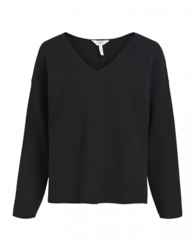ObjReynard v-neck Pullover | Black