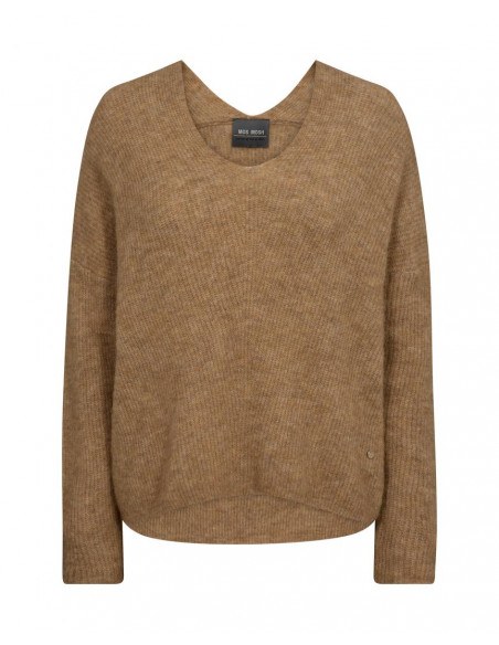 MMThora V-neck Knit | Tannin