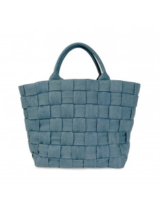 Braided Strap Shopper | Blue 2