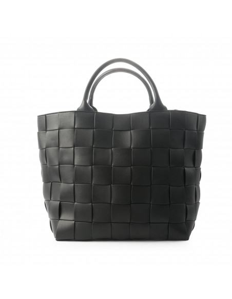 Braided Strap Shopper | Black