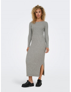 OnlKatia Boatneck Dress | Med Grey