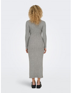 OnlKatia Boatneck Dress | Med Grey 2