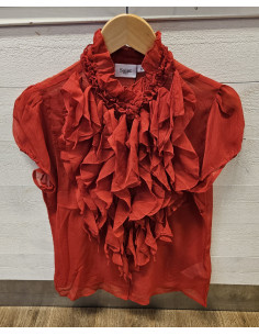 LiljaSZ Crinkle Shirt | Red
