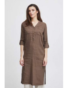 PZLuca Long Dress | Espresso