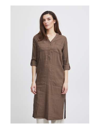 PZLuca Long Dress | Espresso