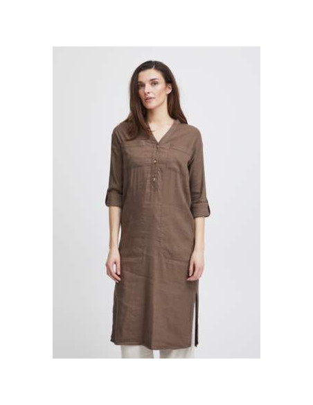 PZLuca Long Dress | Espresso