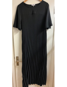 Klänning Plisserad | Black