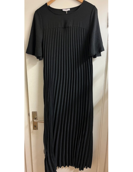 Klänning Plisserad | Black