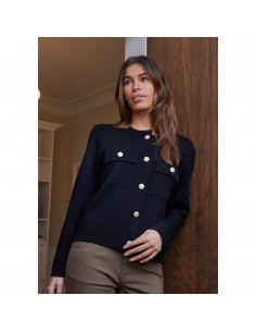 Jena Pocket Cardigan | Black