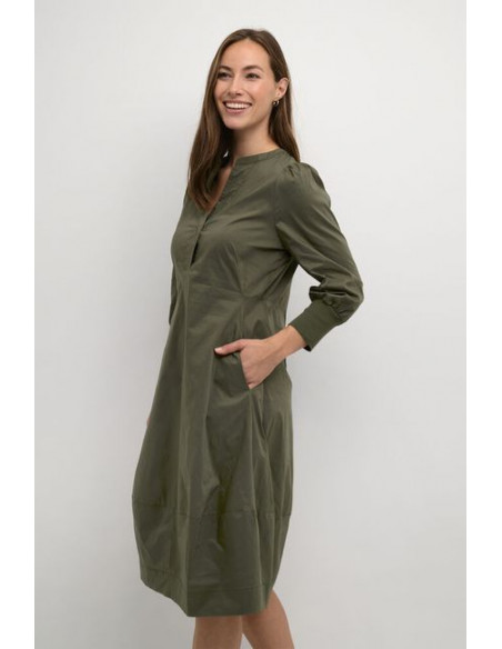 CuAntoinett 3/4 Sleeve Dress | Olive