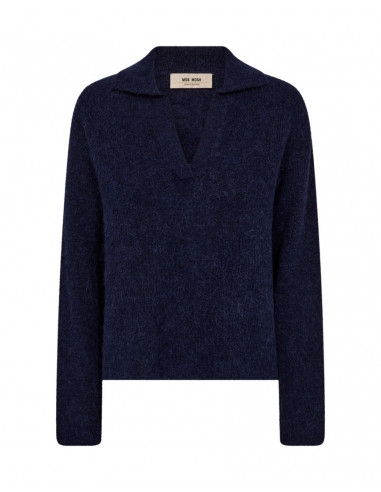 MmThora Aidy Polo Knit | Blue