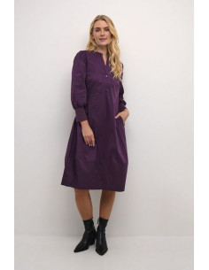 CuAntoinett 3/4 Sleeve Dress | Wine