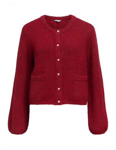 ObjSaggia Knit Cardigan | Red