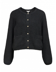 ObjSaggia Knit Cardigan | Black