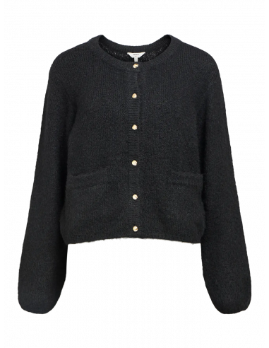 ObjSaggia Knit Cardigan | Black