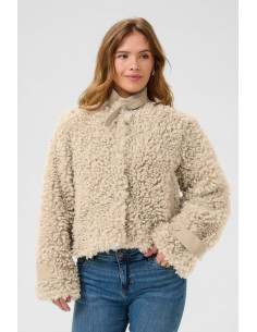 CUChanda Faux Fur Jacket | Gray
