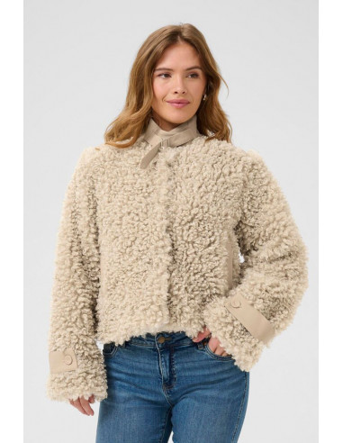 CUChanda Faux Fur Jacket | Gray