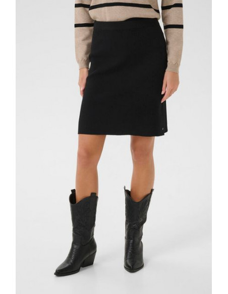 CrDela Knit Skirt | Black