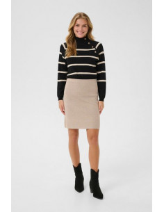 CrDela Knit Skirt | Cobblestone
