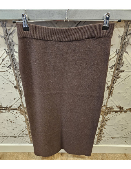 ObjReynard Knit Skirt  | Brown