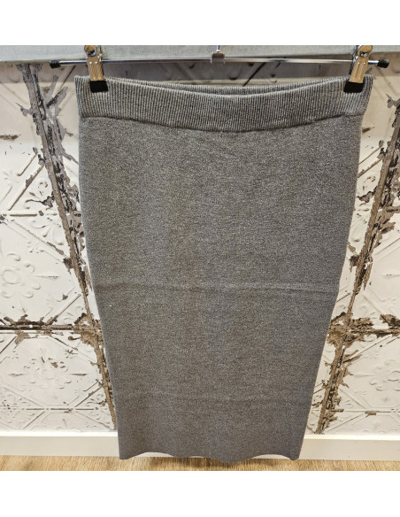 ObjReynard Knit Skirt  | Grey