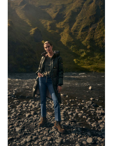 MmNova Metallic Down Jacket | Forest