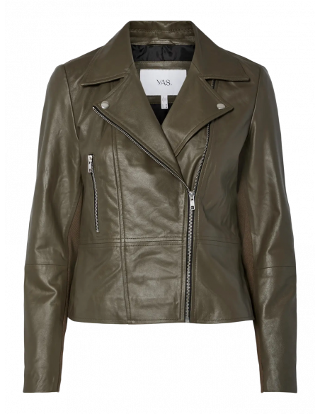 YasSophie Leather Jacket | Olive