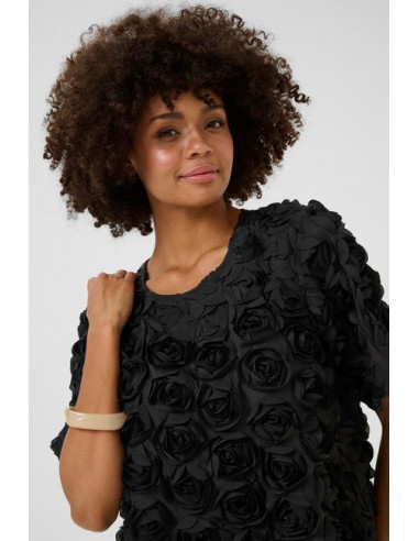 CUCebrine SS Blouse | Black