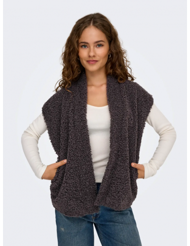 OnlNaya Teddy Waistcoat | Brown