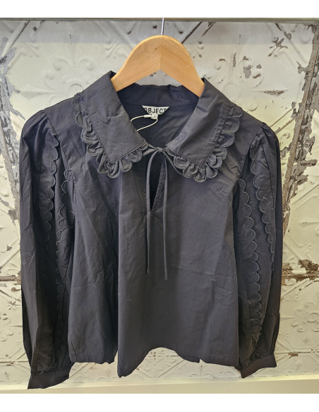 ObjHope V-Neck Top | Black