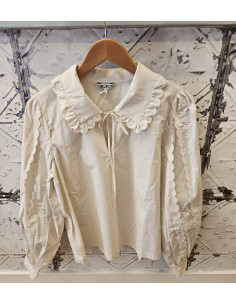 ObjHope V-Neck Top | Sand