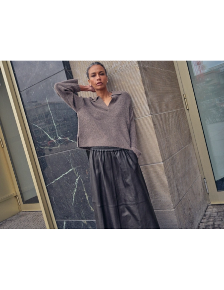 MmThora Aidy Polo Knit | Falcon