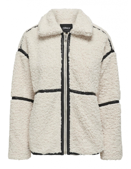 OnlParis Teddy Jacket | White