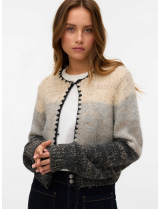 VMJenna O-neck Cardigan | Oatmeal