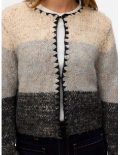 VMJenna O-neck Cardigan | Oatmeal 2