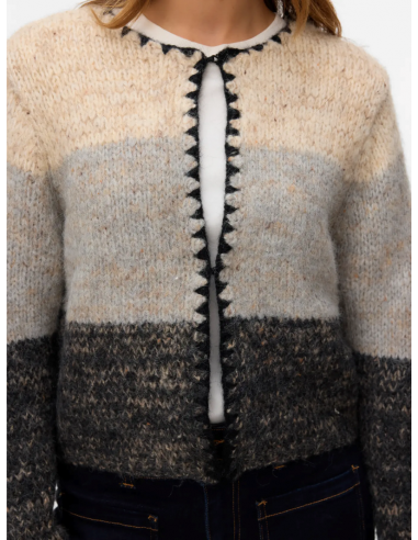 VMJenna O-neck Cardigan | Oatmeal