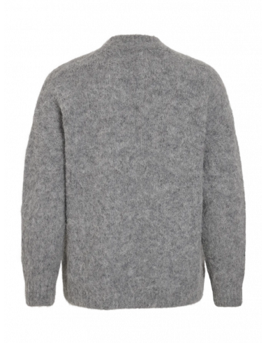 VIBennu Funnelneck Knit Top  | Grey