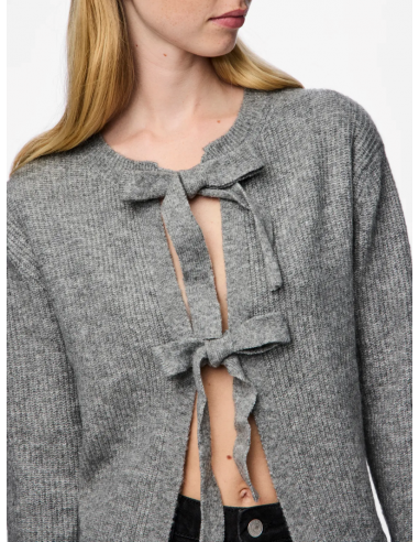 PcSilly Tie Knit | Grey