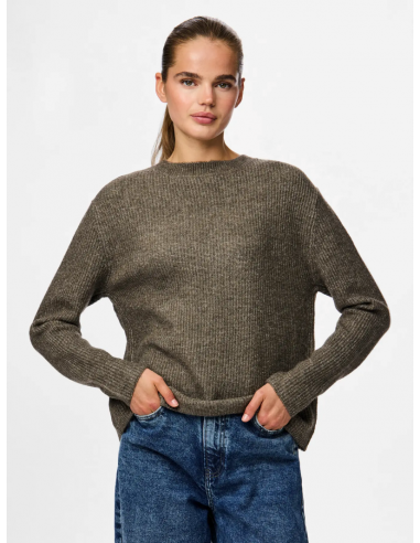 PcSilly Tie Knit | Morel