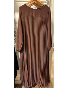 Klänning Plisserad Lång Ärm | Choco