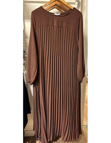 Klänning Plisserad Lång Ärm | Choco