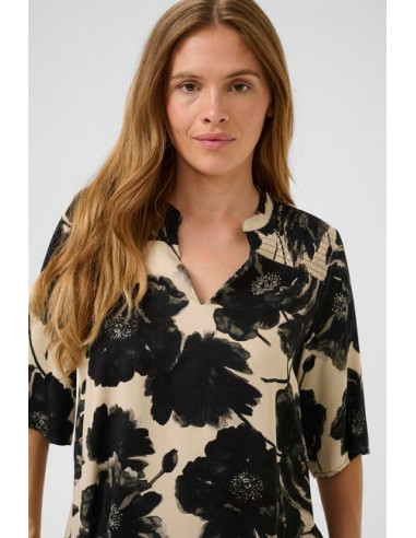 CuRachel Elitha Blouse | Black/Off-White