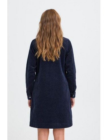 PzSally Placket Dress | Sapphire