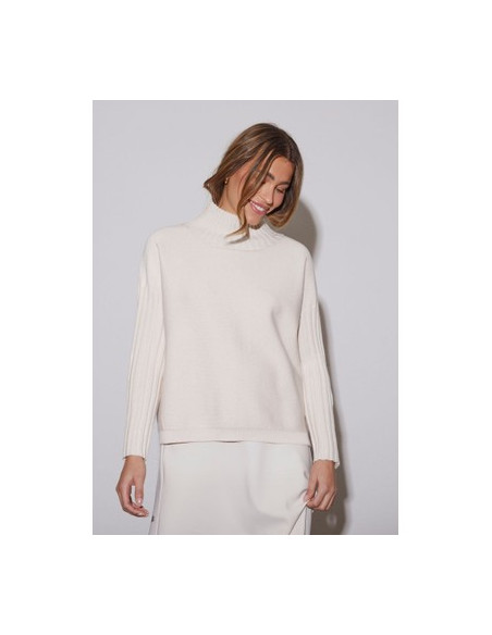 Kaddy Knit Pullover | White