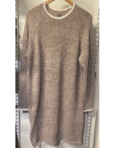 PcIvy Knit Dress | Greige